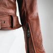 Load image into Gallery viewer, Kuryakyn Leather By River Road Arabian Spice Leather Jacket Red Womens - Small - Installation View