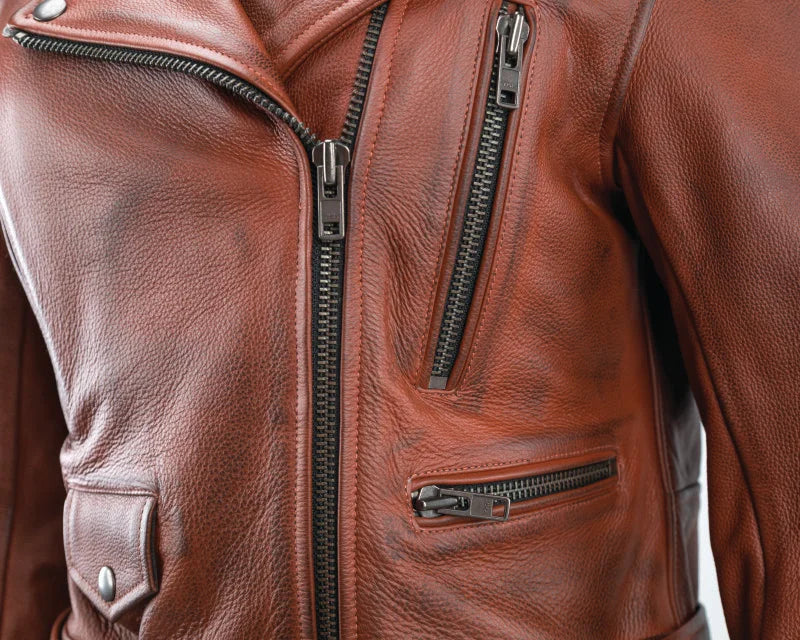 Kuryakyn Leather By River Road Arabian Spice Leather Jacket Red Womens - Small - Additional View 5