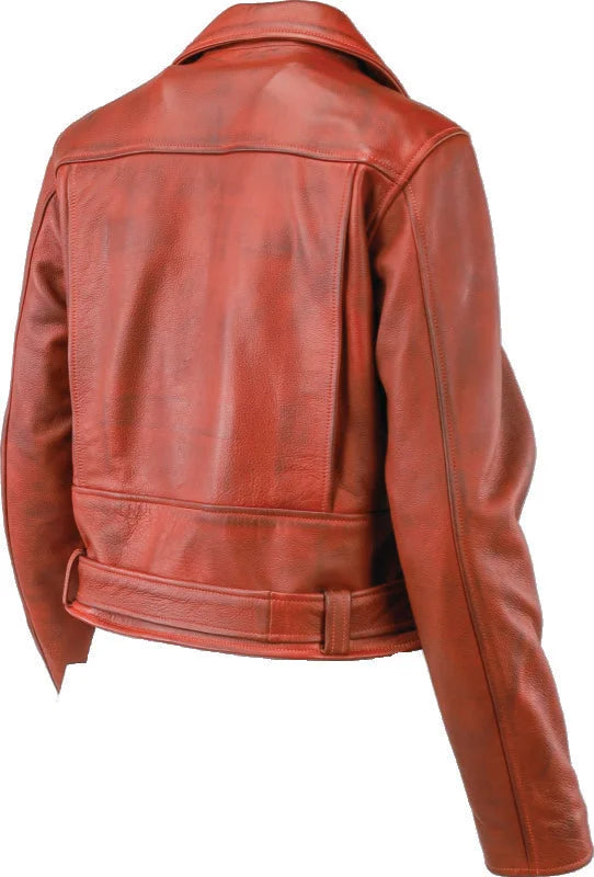 Kuryakyn Leather By River Road Arabian Spice Leather Jacket Red Womens - Small - Additional View 6