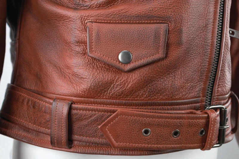 Kuryakyn Leather By River Road Arabian Spice Leather Jacket Red Womens - Small - Additional View 8