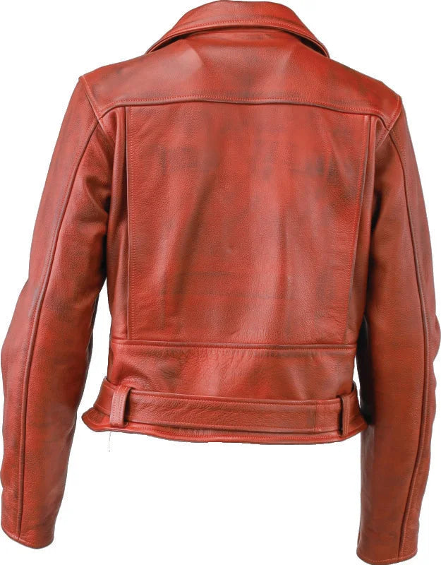 Kuryakyn Leather By River Road Arabian Spice Leather Jacket Red Womens - Small - Additional View 10