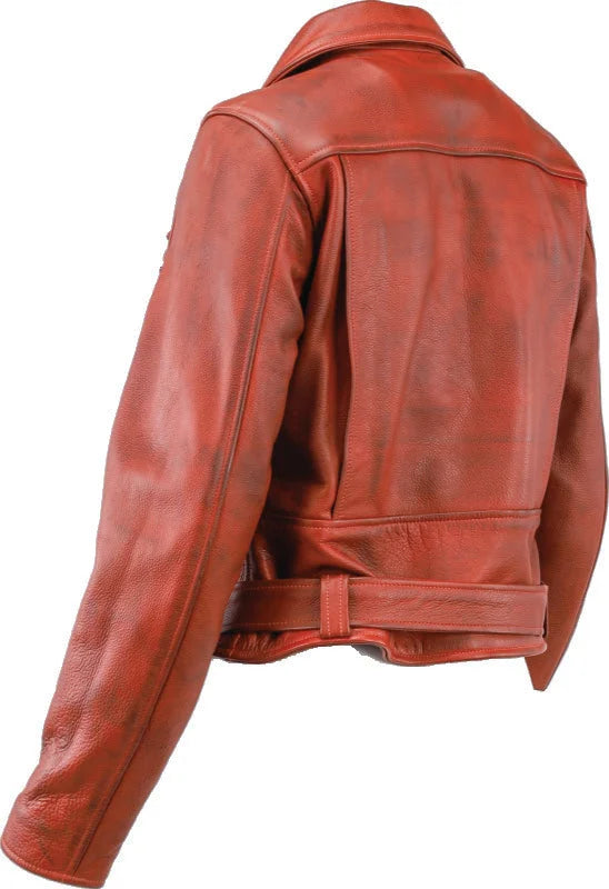 Kuryakyn Leather By River Road Arabian Spice Leather Jacket Red Womens - Small - Additional View 11