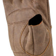 Load image into Gallery viewer, Kuryakyn Leather By River Road Buster Vintage Shorty Gloves Black - Small - Side View