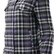 Load image into Gallery viewer, Kuryakyn Leather By River Road Cameo Flannel Moto Shirt Womens - Small - Back View