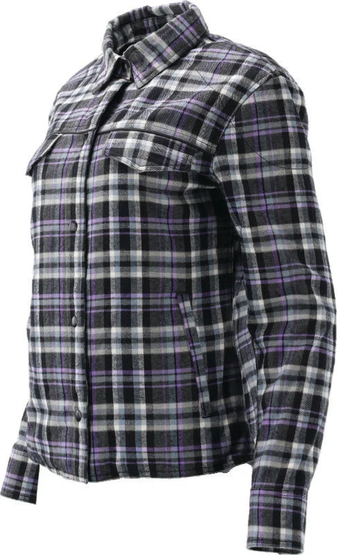 Kuryakyn Leather By River Road Cameo Flannel Moto Shirt Womens - Small - Back View