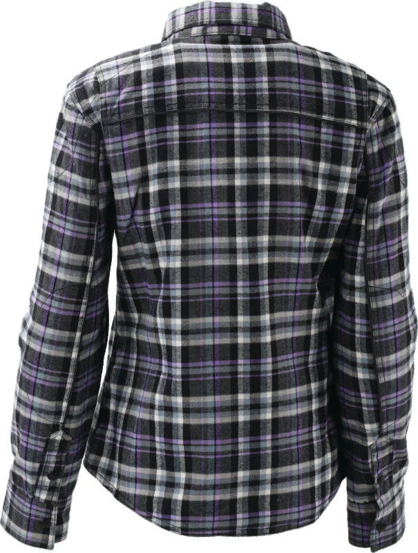 Kuryakyn Leather By River Road Cameo Flannel Moto Shirt Womens - Small - Additional View 5