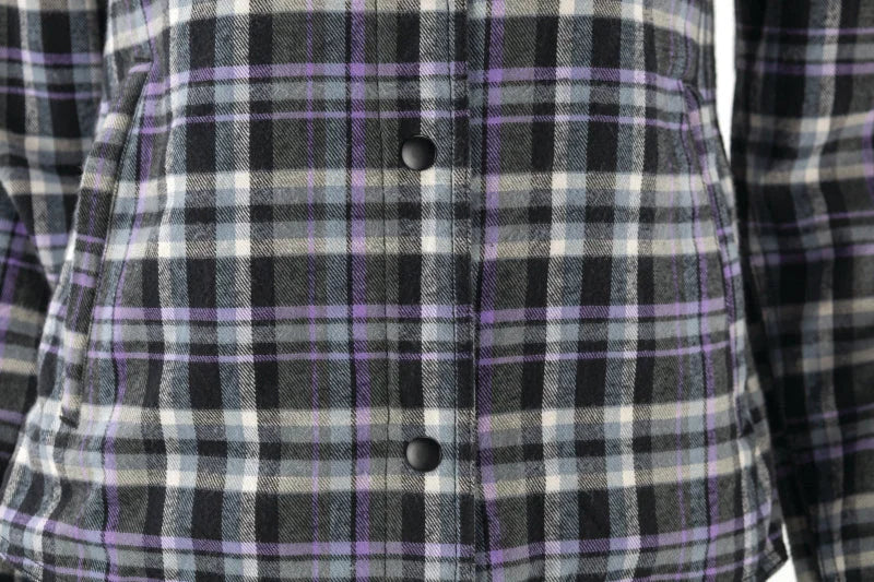 Kuryakyn Leather By River Road Cameo Flannel Moto Shirt Womens - Small - Additional View 7