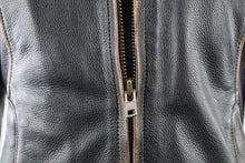 Load image into Gallery viewer, Kuryakyn Leather By River Road Dame Vintage Leather Jacket Black Womens - Small - Additional View 13