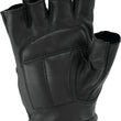 Load image into Gallery viewer, Kuryakyn Leather By River Road Diamond Shorty Gloves Black Womens - Small - Side View