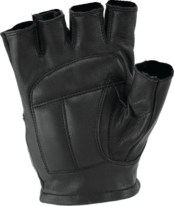 Kuryakyn Leather By River Road Diamond Shorty Gloves Black Womens - Small - Side View