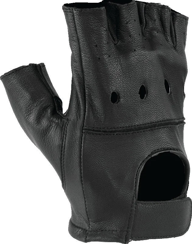 Kuryakyn Leather By River Road Diamond Shorty Gloves Black Womens - Small - Detail View