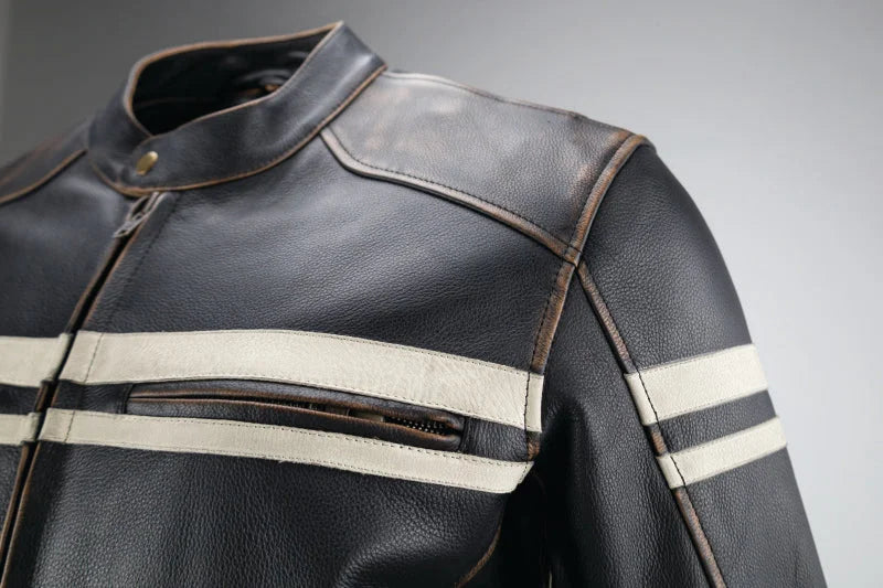 Kuryakyn Leather By River Road Hoodlum Vintage Leather Jacket Black - Small - Additional View 6
