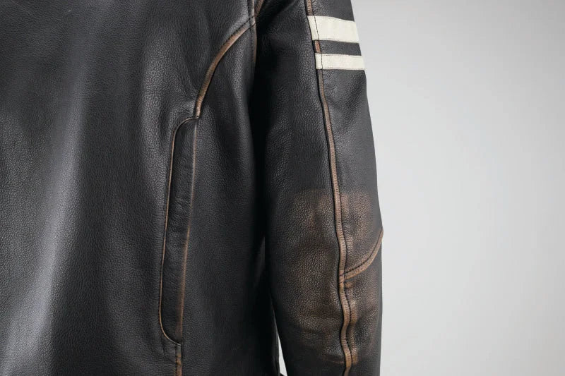 Kuryakyn Leather By River Road Hoodlum Vintage Leather Jacket Black - Small - Additional View 8