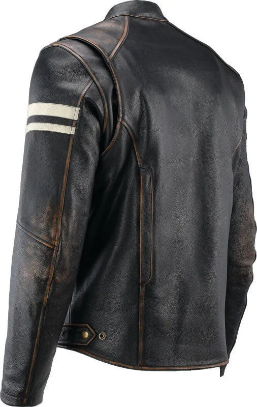 Kuryakyn Leather By River Road Hoodlum Vintage Leather Jacket Black - Small - Additional View 9