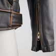 Load image into Gallery viewer, Kuryakyn Leather By River Road Hoodlum Vintage Leather Jacket Black - Small - Additional View 10