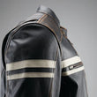 Load image into Gallery viewer, Kuryakyn Leather By River Road Hoodlum Vintage Leather Jacket Black - Small - Additional View 11