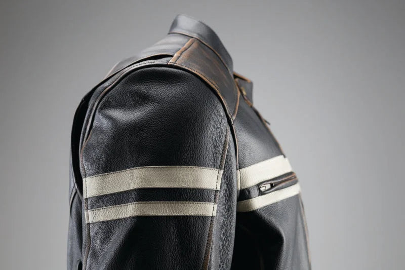 Kuryakyn Leather By River Road Hoodlum Vintage Leather Jacket Black - Small - Additional View 11