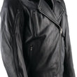 Load image into Gallery viewer, Kuryakyn Leather By River Road Ironclad Classic Leather Jacket Black - Small - Side View