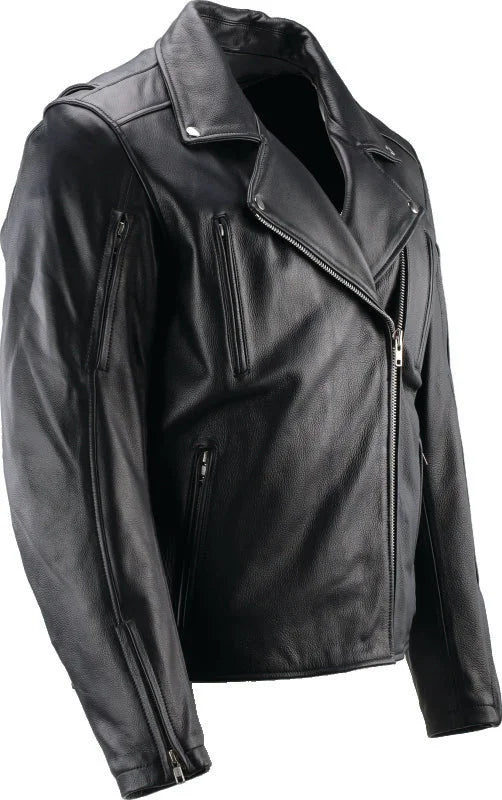 Kuryakyn Leather By River Road Ironclad Classic Leather Jacket Black - Small - Side View