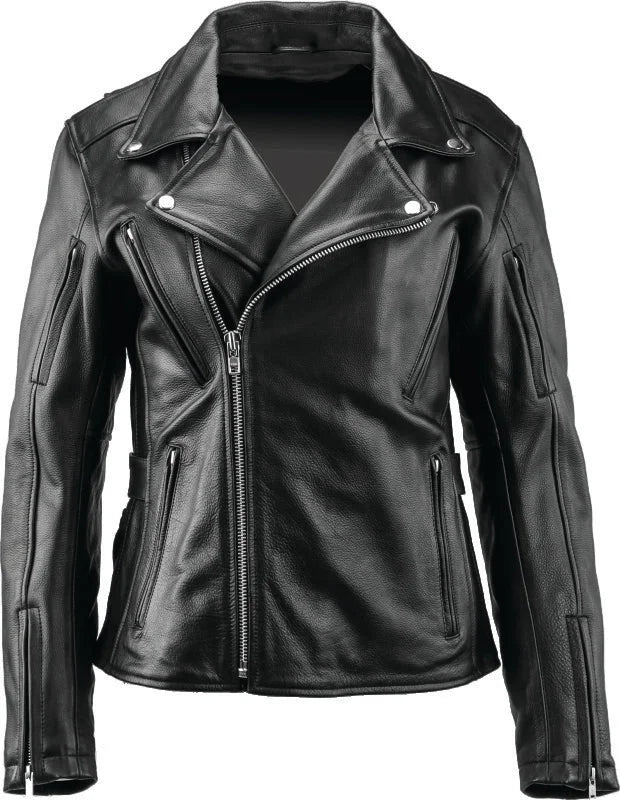 Kuryakyn Leather By River Road Ironclad Classic Leather Jacket Black Womens - Small - Main Product View