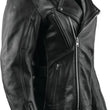 Load image into Gallery viewer, Kuryakyn Leather By River Road Ironclad Classic Leather Jacket Black Womens - Small - Back View