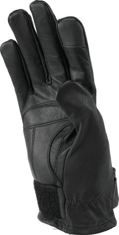 Kuryakyn Leather By River Road Laredo Gloves Black - Small - Side View