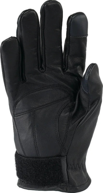 Kuryakyn Leather By River Road Laredo Gloves Black - Small - Back View
