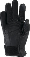 Load image into Gallery viewer, Kuryakyn Leather By River Road Laredo Gloves Black - Small - Back View