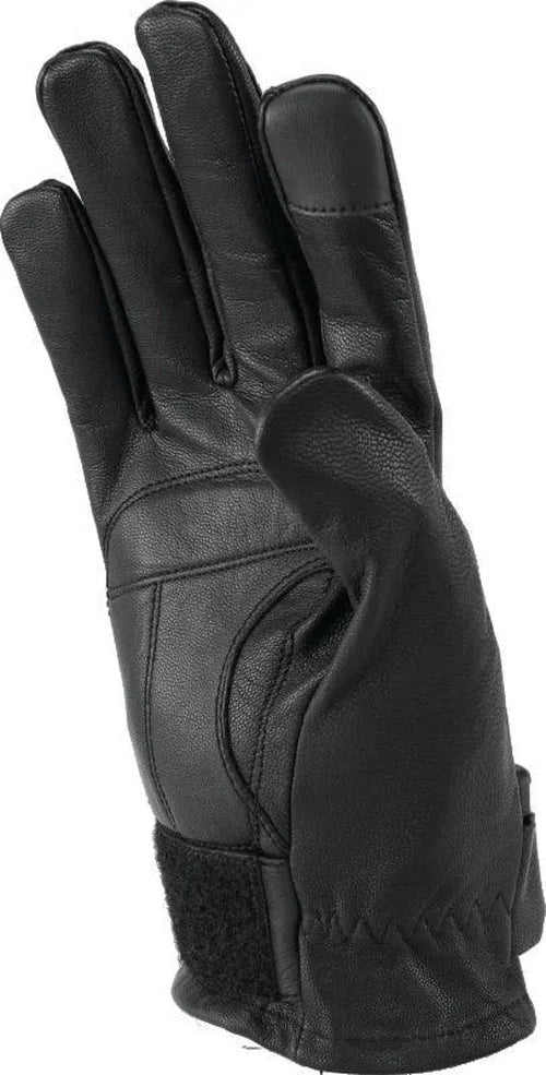 Kuryakyn Leather By River Road Laredo Gloves Black - Small - Side View