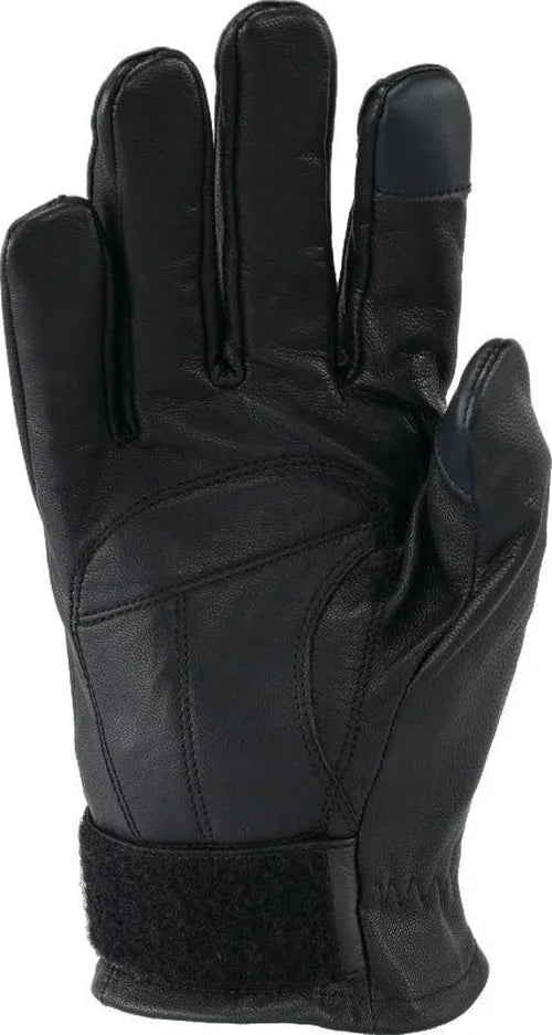 Kuryakyn Leather By River Road Laredo Gloves Black - Small - Back View