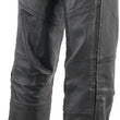 Load image into Gallery viewer, Kuryakyn Leather By River Road Longhaul Leather Chaps Black - Large - Side View