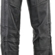 Load image into Gallery viewer, Kuryakyn Leather By River Road Longhaul Leather Chaps Black - Large - Installation View