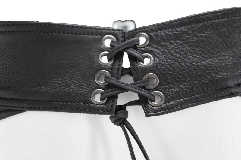 Kuryakyn Leather By River Road Longhaul Leather Chaps Black - Large - Additional View 5