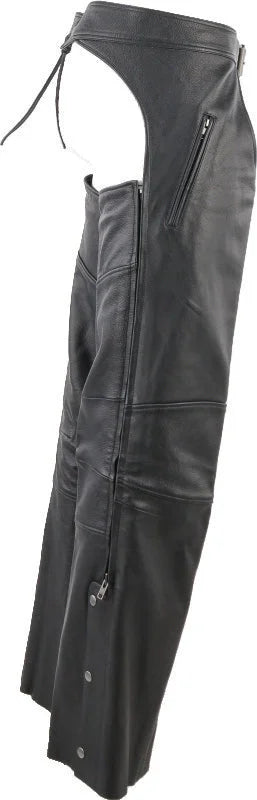 Kuryakyn Leather By River Road Longhaul Leather Chaps Black - Large - Additional View 6