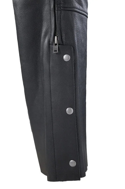 Kuryakyn Leather By River Road Longhaul Leather Chaps Black - Large - Additional View 7