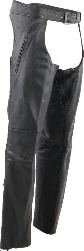 Kuryakyn Leather By River Road Longhaul Leather Chaps Black - Large - Additional View 10