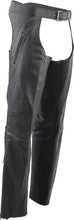 Load image into Gallery viewer, Kuryakyn Leather By River Road Longhaul Leather Chaps Black - Large - Additional View 10