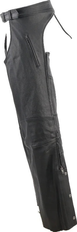 Kuryakyn Leather By River Road Longhaul Leather Chaps Black - Large - Additional View 11
