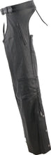 Load image into Gallery viewer, Kuryakyn Leather By River Road Longhaul Leather Chaps Black - Large - Additional View 11