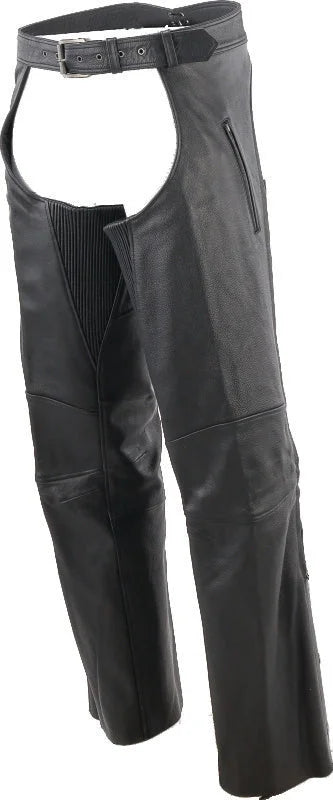 Kuryakyn Leather By River Road Longhaul Leather Chaps Black - Large - Additional View 12