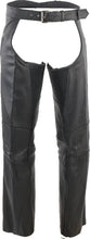 Load image into Gallery viewer, Kuryakyn Leather By River Road Longhaul Leather Chaps Black - Medium