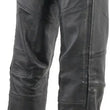 Load image into Gallery viewer, Kuryakyn Leather By River Road Longhaul Leather Chaps Black - Large - Side View