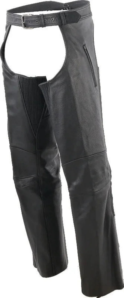 Kuryakyn Leather By River Road Longhaul Leather Chaps Black - Large - Additional View 12