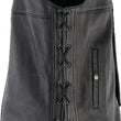 Load image into Gallery viewer, Kuryakyn Leather By River Road Old Skool Leather Vest Black - Large - Main Product View