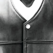 Load image into Gallery viewer, Kuryakyn Leather By River Road Old Skool Leather Vest Black - Large - Side View
