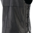 Load image into Gallery viewer, Kuryakyn Leather By River Road Old Skool Leather Vest Black - Large - Installation View