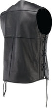 Load image into Gallery viewer, Kuryakyn Leather By River Road Old Skool Leather Vest Black - Large - Installation View