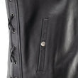 Load image into Gallery viewer, Kuryakyn Leather By River Road Old Skool Leather Vest Black - Large - Additional View 6