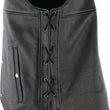 Load image into Gallery viewer, Kuryakyn Leather By River Road Old Skool Leather Vest Black - Large - Additional View 9
