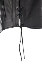 Load image into Gallery viewer, Kuryakyn Leather By River Road Old Skool Leather Vest Black - Large - Additional View 10